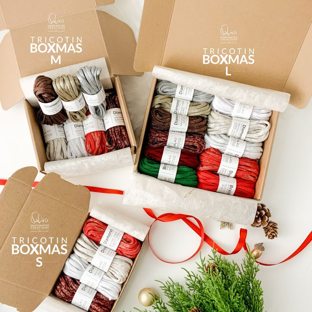 oxMas Diamond con mini corde da 5 m perfette per macramè e decori natalizi in tricotin.