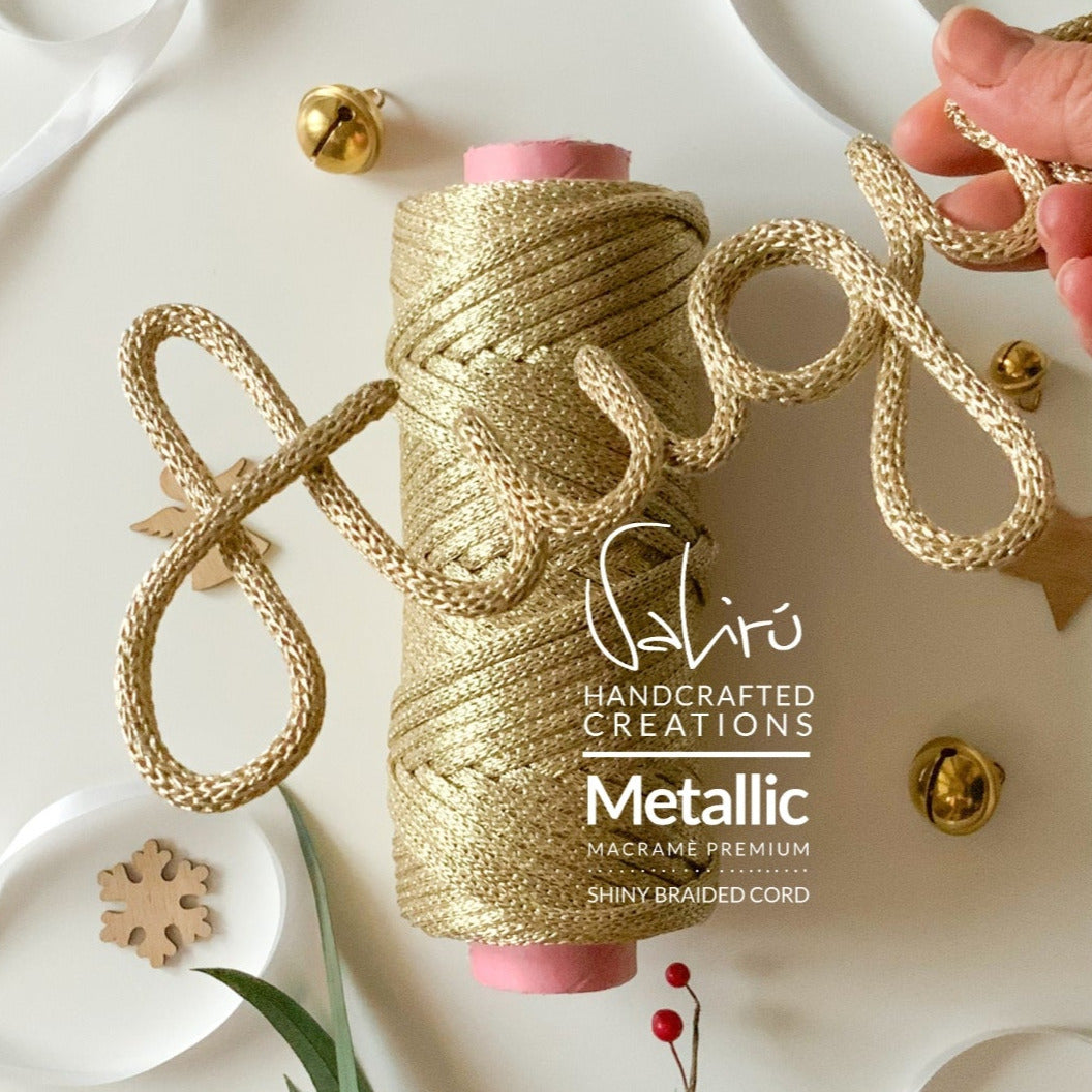 Metallic Rope Braid Metallic Gold | Braided Cord – Valirù