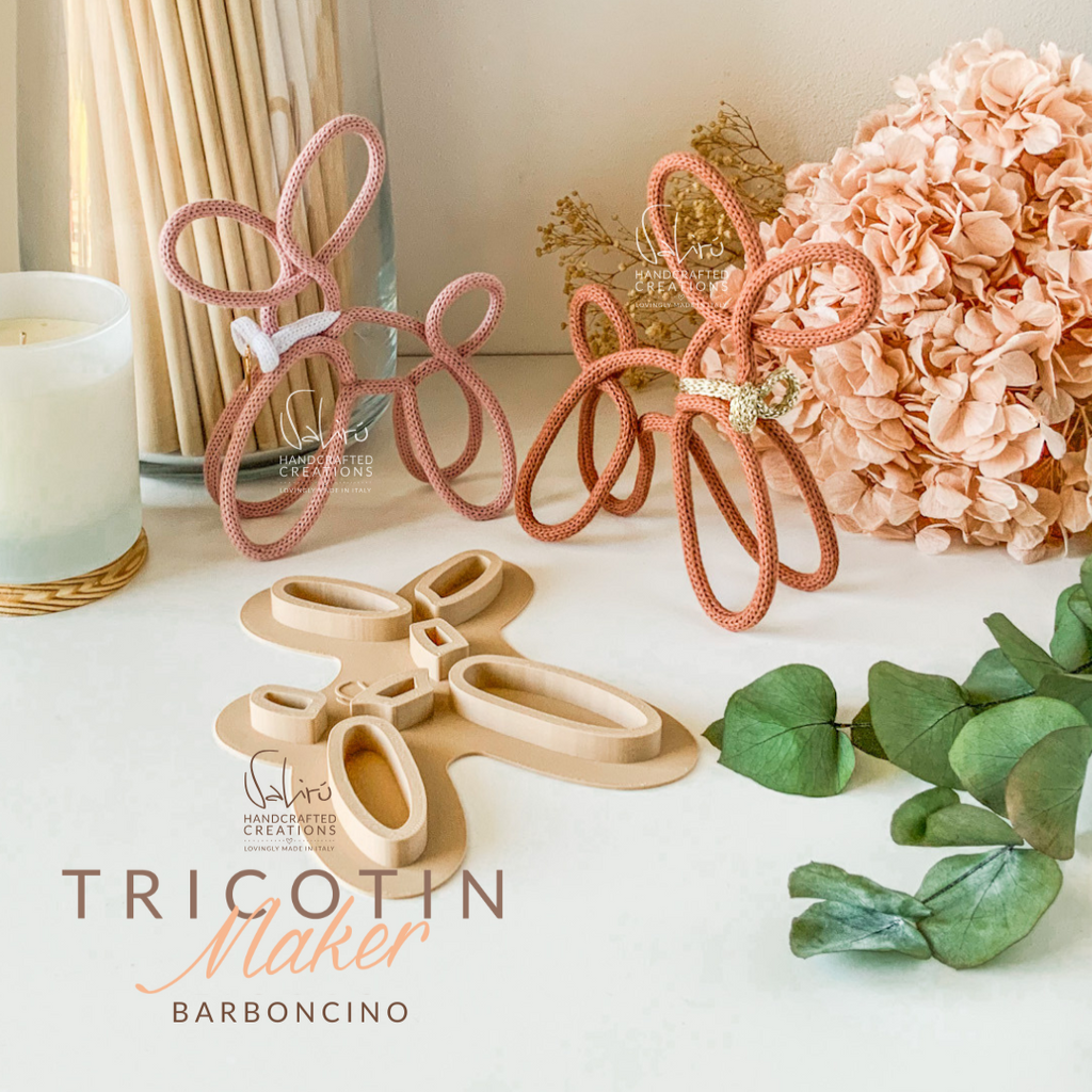 Confezione minimal del Tricotin Maker Barboncino realizzato da Valirù
