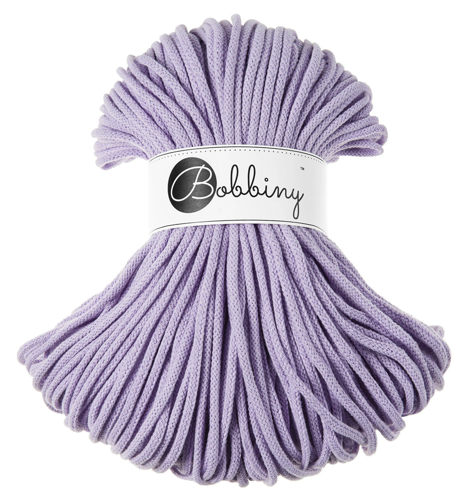 Bobbiny Lavender macramè cord braided cord valirù italia fornitore cotton cord