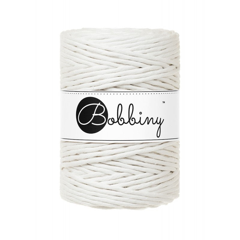Bobbiny off-white valiru macrame cord premium quality single twist italia