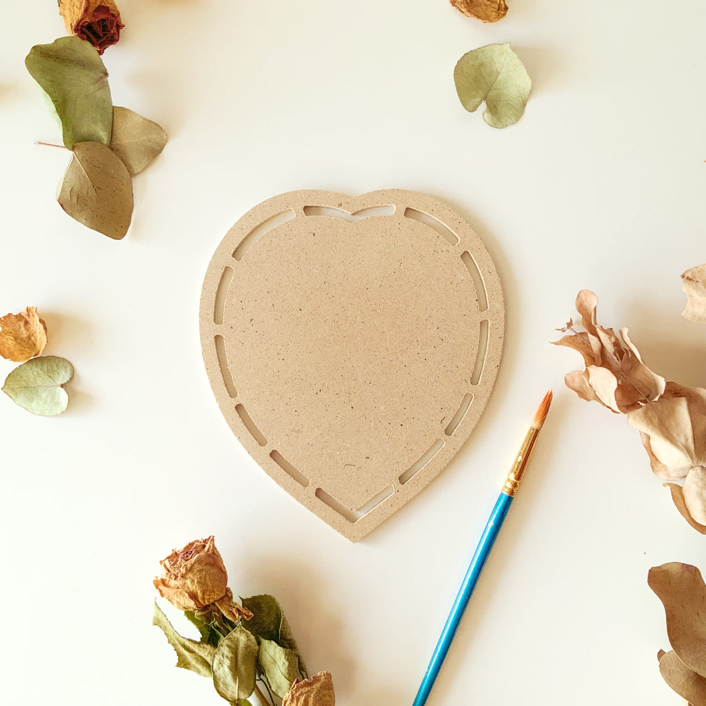 base legno cuore dipingere mdf macramè crochet italia san valentino amore